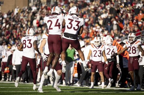 Virginia Tech scores 35 straight points to win 48-22, snaps 5-game Boston College win streak